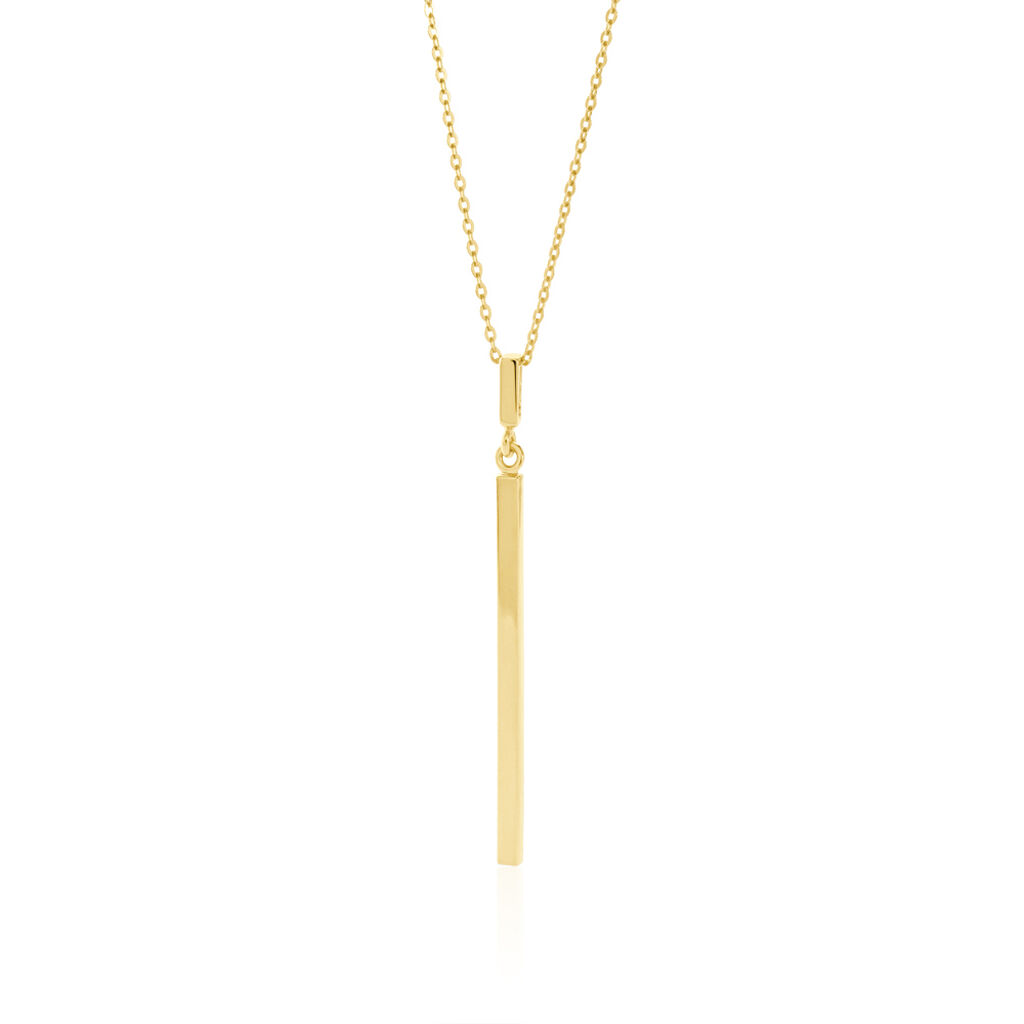 Taro Damen Collier Gold 375 (9 Karat) Balken