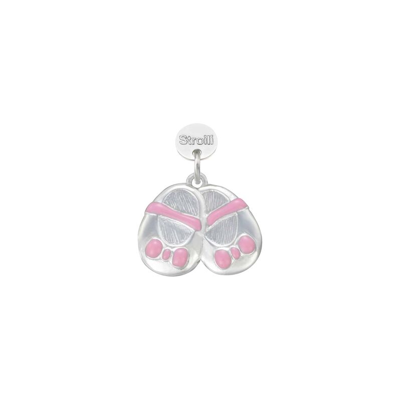 Charm in argento rodiato e smalto - Spannringe Damen | OROVIVO