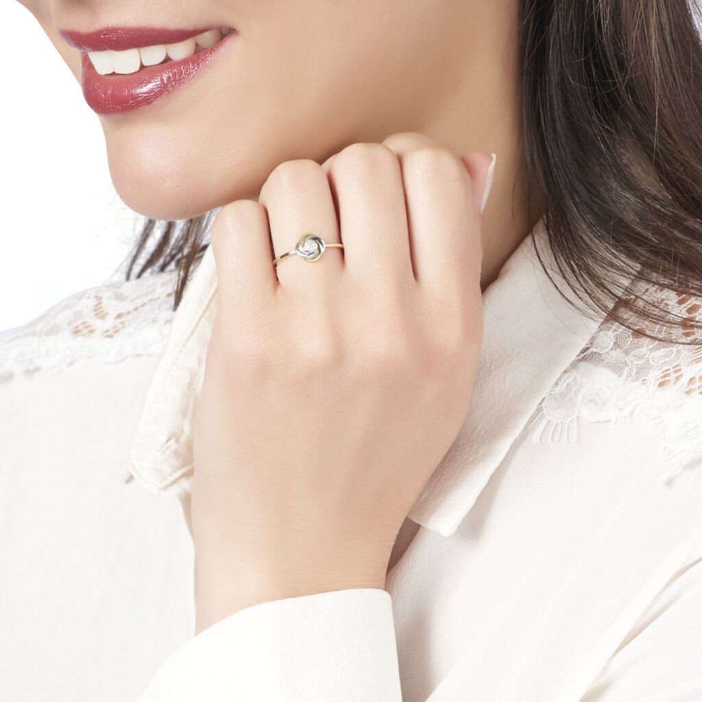 Bague Or Bicolore Andresia Tourbillon - Spannringe Damen | OROVIVO