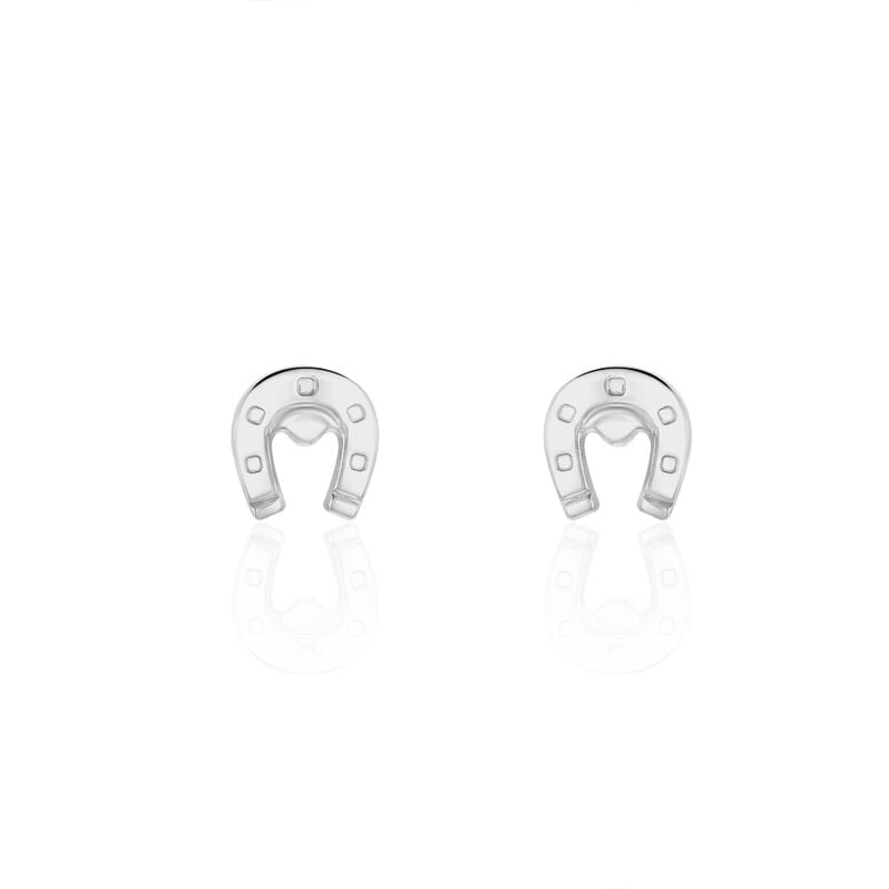 Kinder Ohrstecker Silber 925 Talisman Hufeisen - Ohrstecker Kinder | OROVIVO