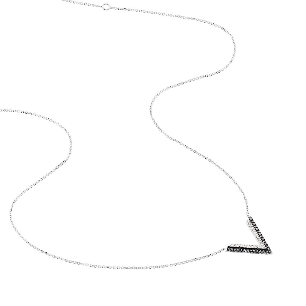 Collier Or Weiss Mya Forme V - Spannringe Damen | OROVIVO