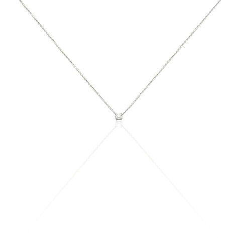 Damen Collier Weißgold 375 Diamant 0,1ct Victoria - Halsketten Damen | OROVIVO