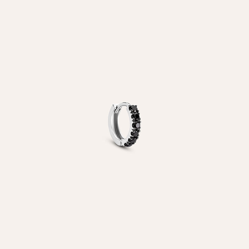 Mono Orecchino A Cerchio L'homme Or Oro Bianco Spinello - Spannringe Herren | OROVIVO