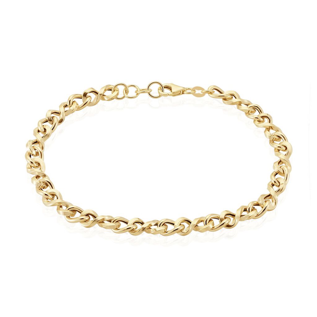 Thumbnail - BELLE Damen Armkette Gold 585 (14 Karat) B 5,5 mm, Armkette ohne Stein