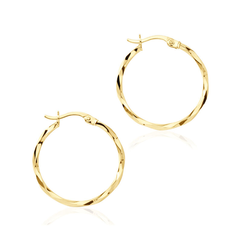 Damen Creolen Gold 585 Elise 24,6cm 20,00mm - Creolen Damen | OROVIVO