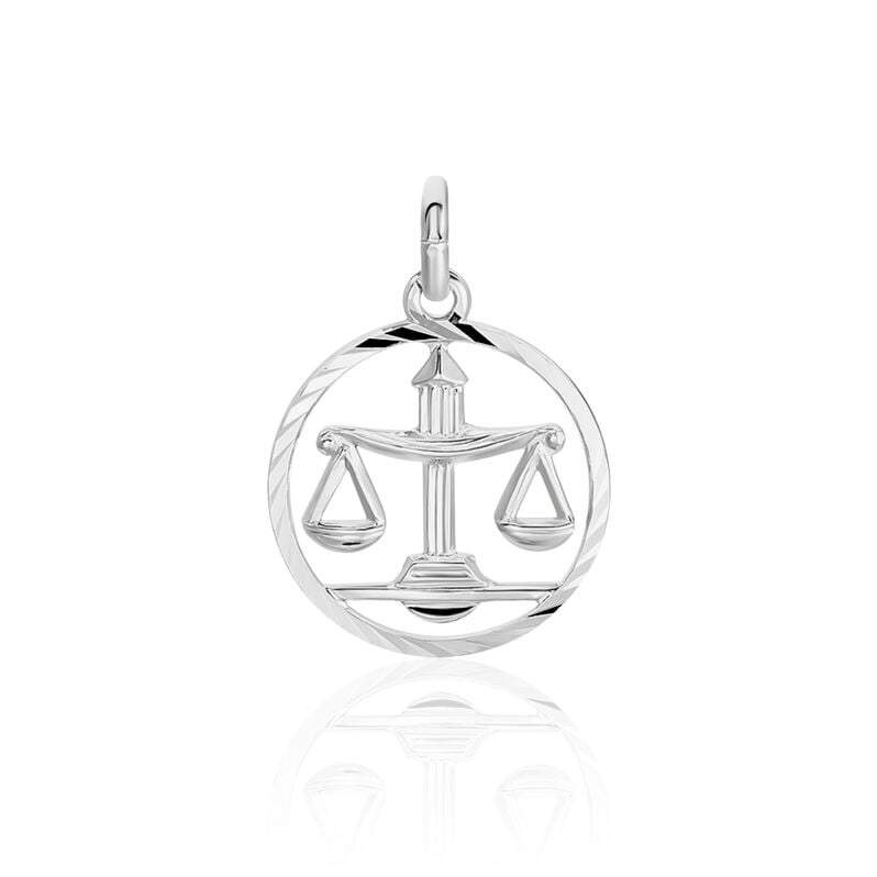 SZ SERIE 4 Unisex Anh&auml;nger Silber 925 Sternzeichen-Waage - Schmuckanh&auml;nger Unisex | OROVIVO