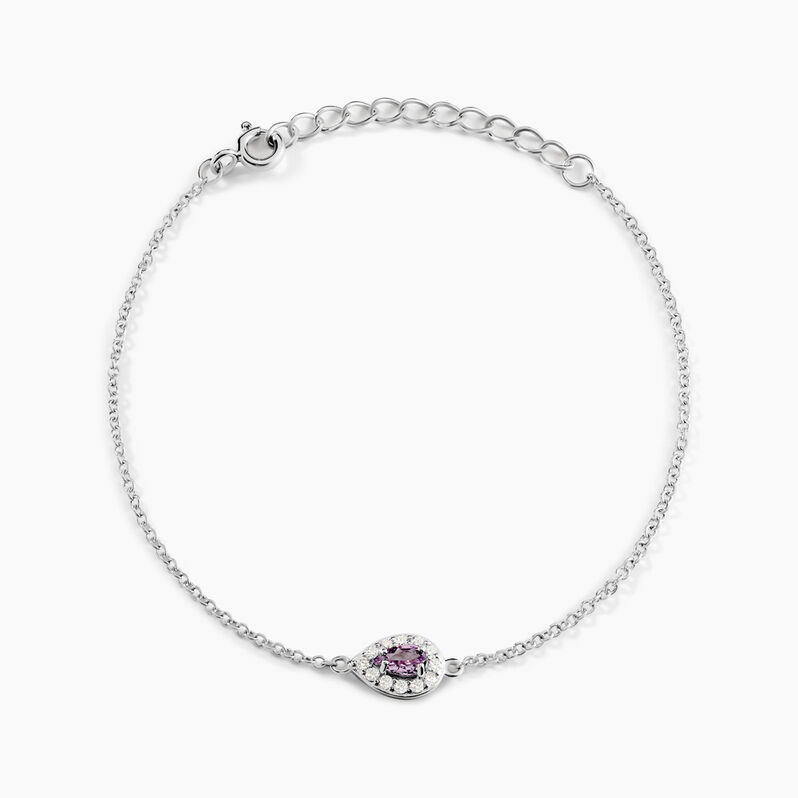 Bracelet Argent Rhodié Tania Oxydes De Zirconium - Spannringe Damen | OROVIVO