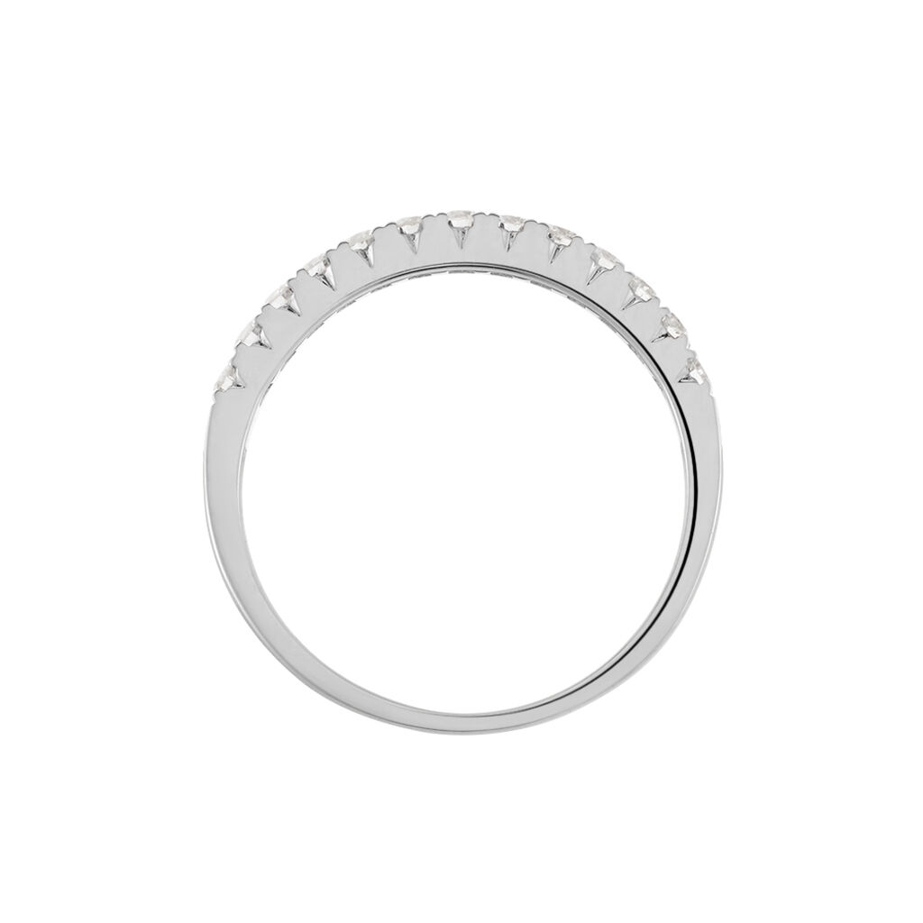 Damen Trauring Weißgold 375 Diamant 0,4ct Memo Luisa 1,90mm  - Eheringe mit Stein Damen | OROVIVO