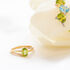 ELENEA Damen Ring Gold 375 (9 Karat) Peridot Grün 0,89 ct Oval