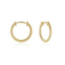 Damen Creolen Messing Gold plattiert 20mm - Creolen Damen | OROVIVO