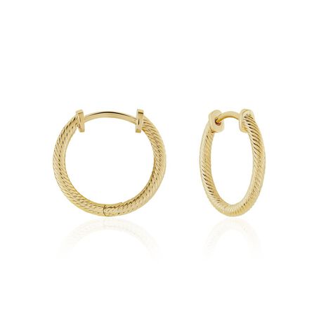 Damen Creolen Messing Gold plattiert - Creolen Damen | OROVIVO