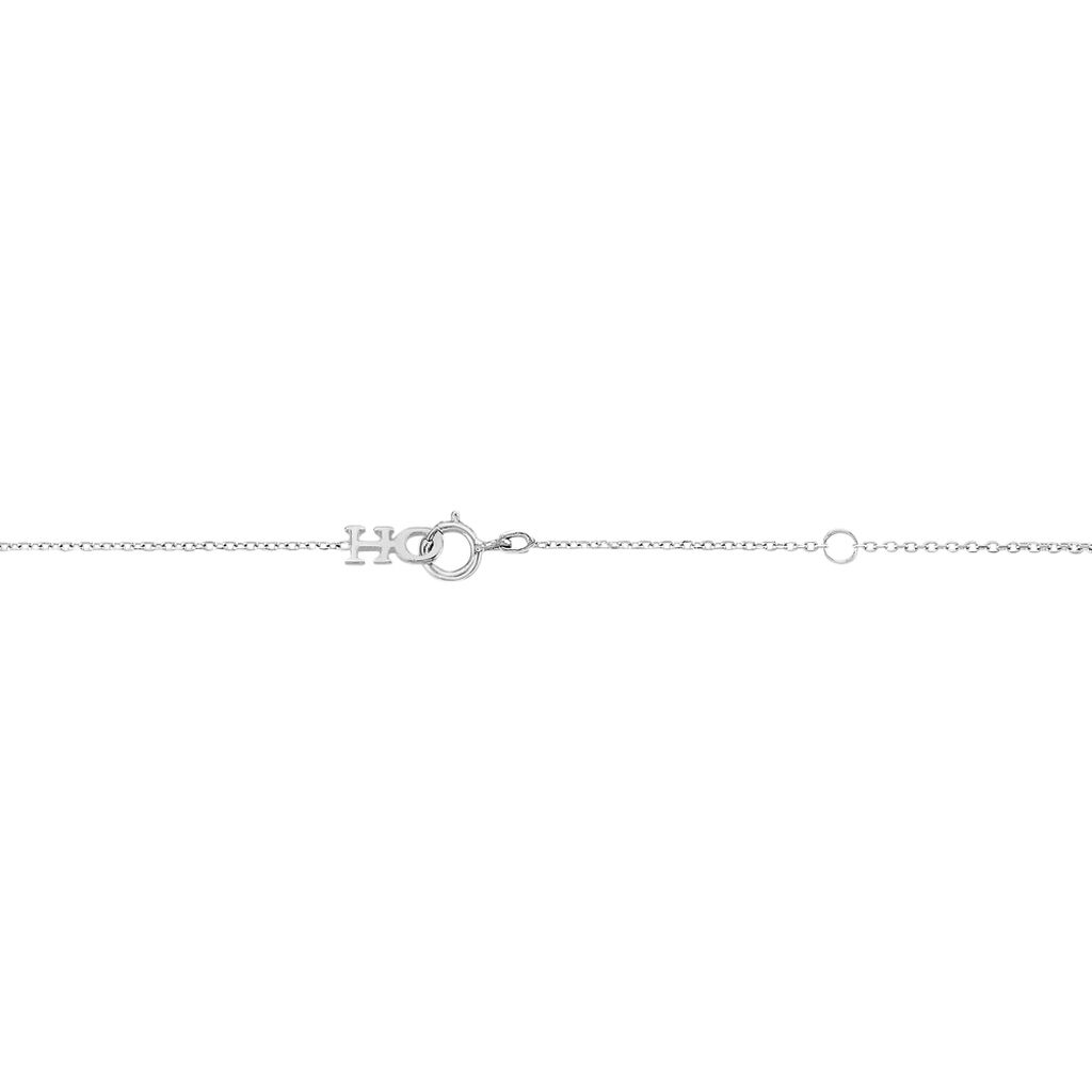 Collier Walida Or Blanc Perle De Culture Et Diamant - Spannringe Damen | OROVIVO