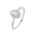 SHANDRANY Damen Ring Silber 925 Zirkonia Wei&szlig;