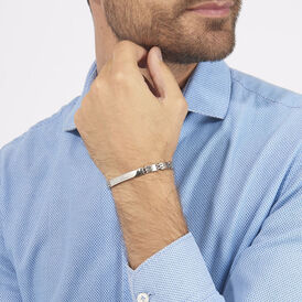 Herren ID Armband Edelstahl L 21cm Isidore - ID-Armbänder Herren | OROVIVO