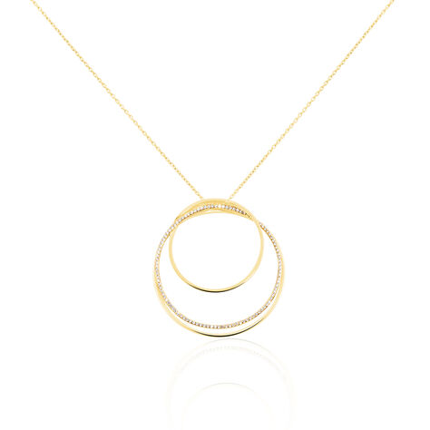 Damen Halskette Silber 925 Vergoldet Zirkonia - Halsketten Damen | OROVIVO