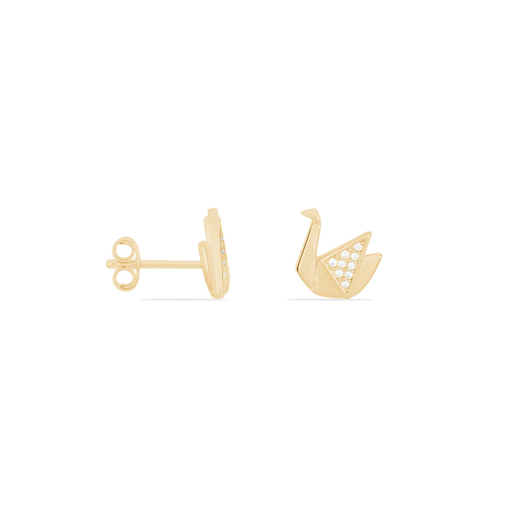 Boucles D'oreilles Plaque Or Oga - Spannringe Damen | OROVIVO