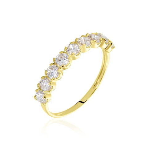 Damenring Gold 375 Zirkonia Ice 
