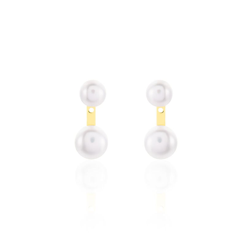 Damen Ohrschmuck Gold 375 Zuchtperle Perlmutt Seona  - Ohrringe Damen | OROVIVO