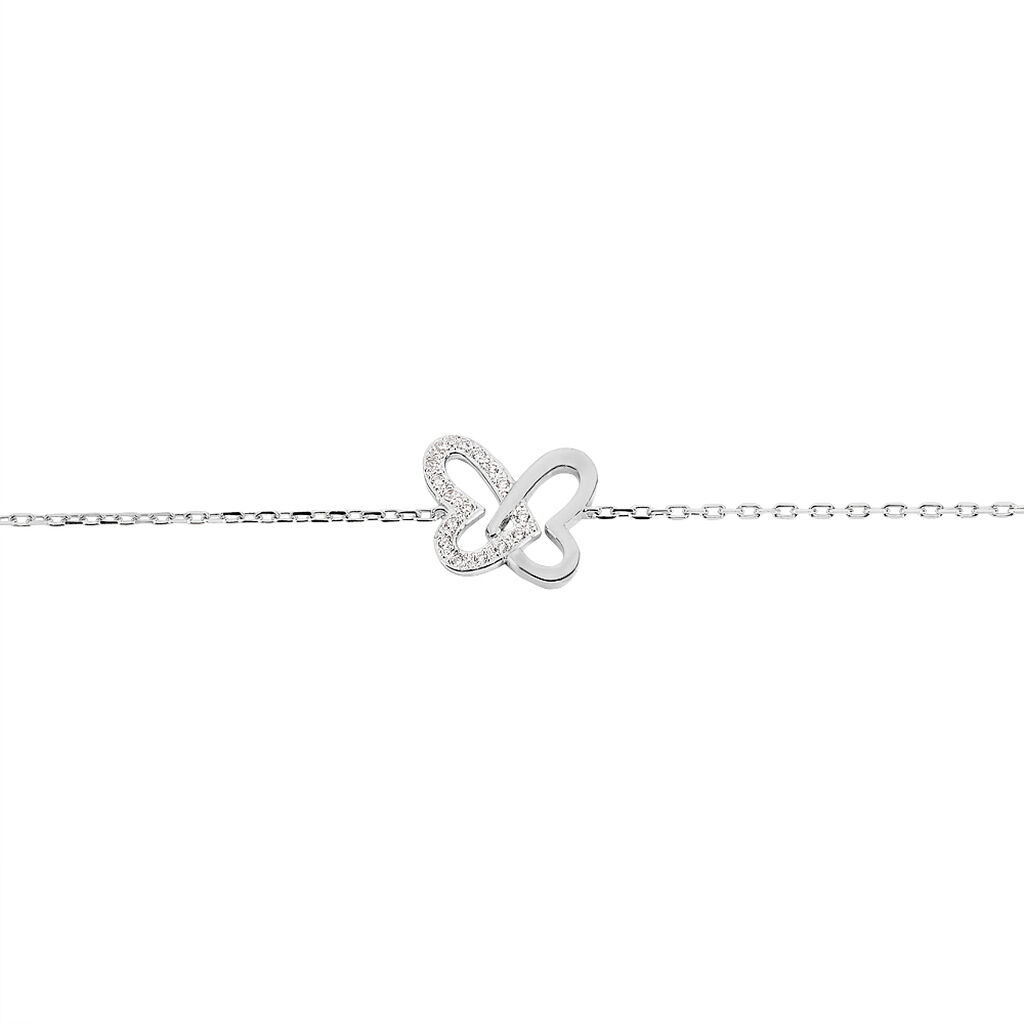 Bracelet Delphe Argent Blanc Oxyde De Zirconium - Spannringe Damen | OROVIVO