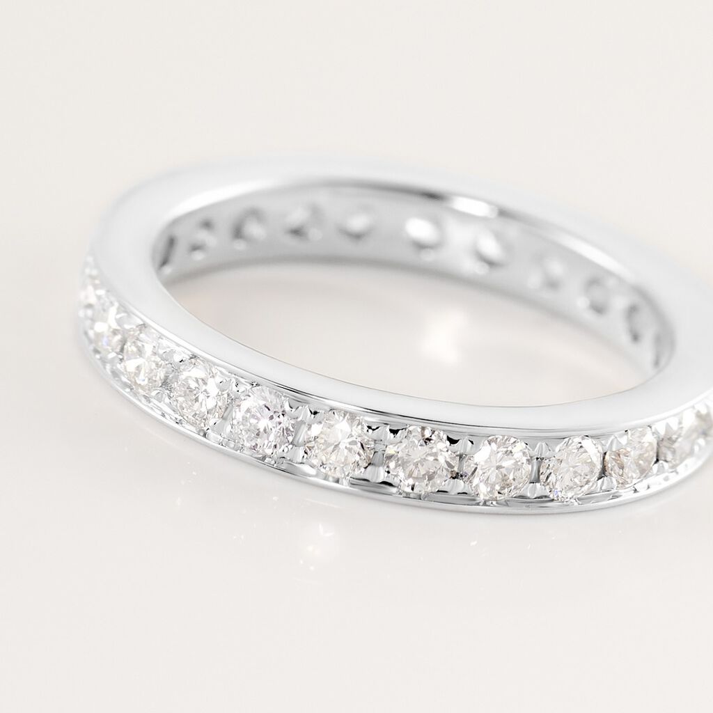  Ring Weißgold 585 Diamant 1,04ct Sue  - Ringe mit Stein Damen | OROVIVO