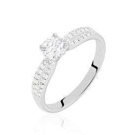 Damenring Silber 925 Zirkonia Solitea - Ringe mit Stein Damen | OROVIVO