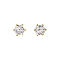 Damen Ohrstecker Gold 750 Diamant 0,16ct Monopoli 