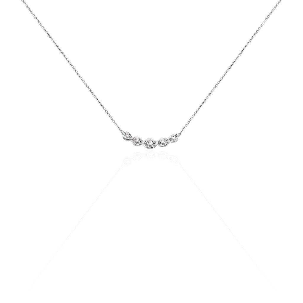 Collier Or Weiss Norrie Amandes Oxydes - Spannringe Damen | OROVIVO