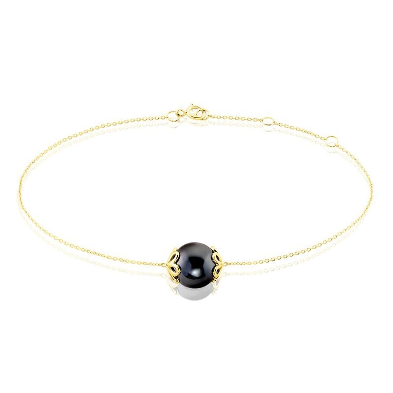 Bracciale Gabrielle Oro Giallo Perla di Tahiti - Spannringe Damen | OROVIVO
