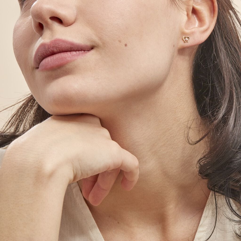 Damen Ohrstecker Gold 375 Zirkonia Schmetterling Eleanor