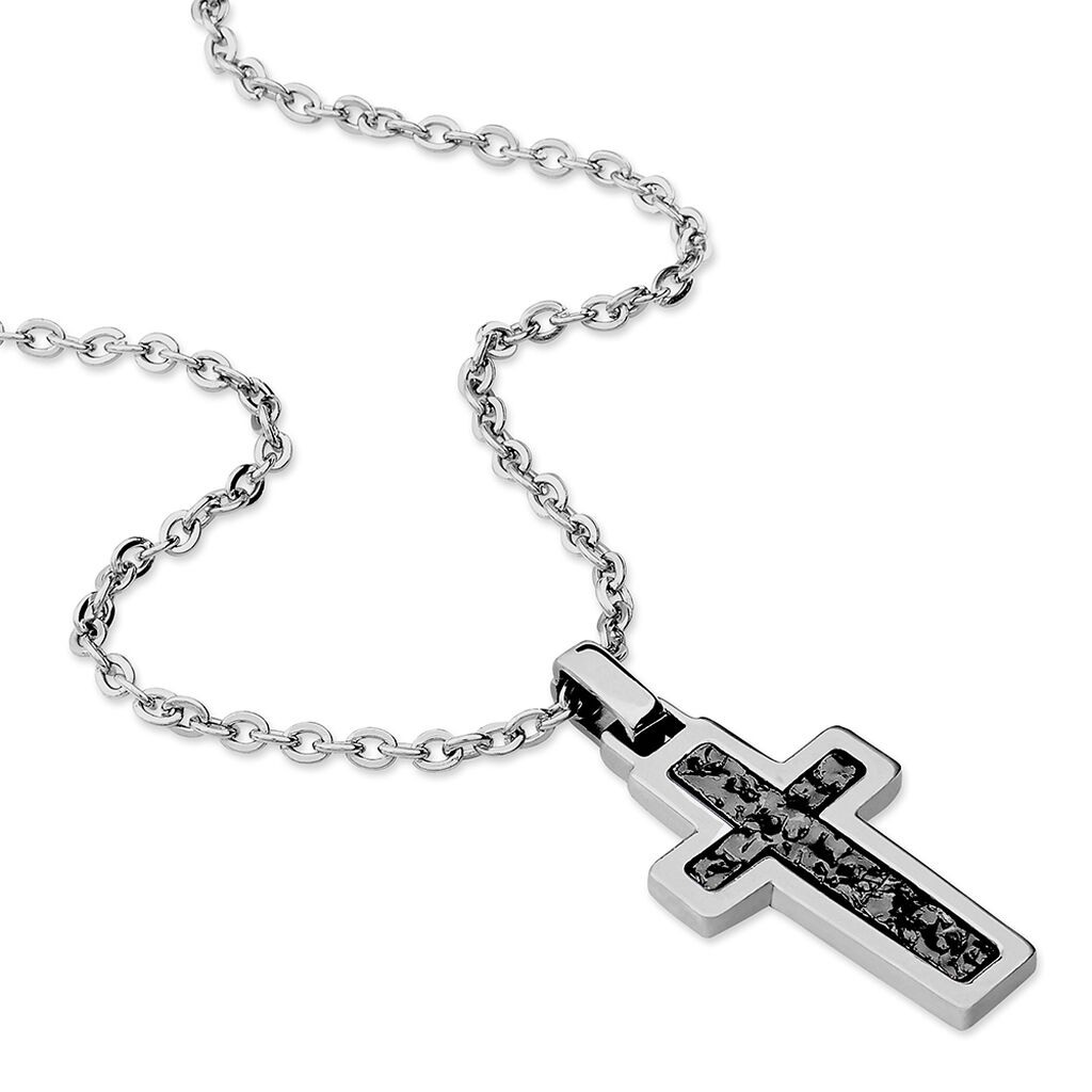 Herren Halskette Edelstahl Kreuz - Ketten ohne Stein Herren | OROVIVO