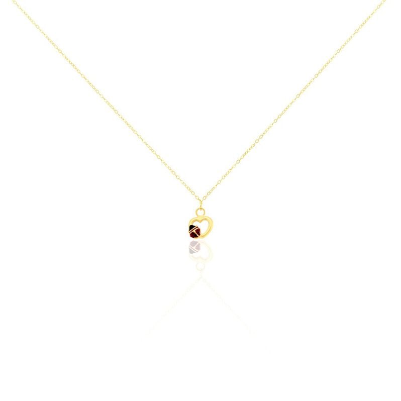 Collier Hydrangee Or Jaune - Spannringe Kinder | OROVIVO