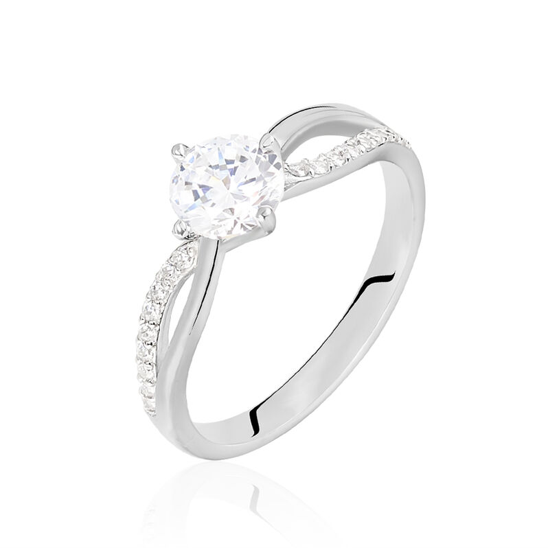 Damenring Silber 925 Zirkonia Geschwungen  Rita - Verlobungsringe Damen | OROVIVO
