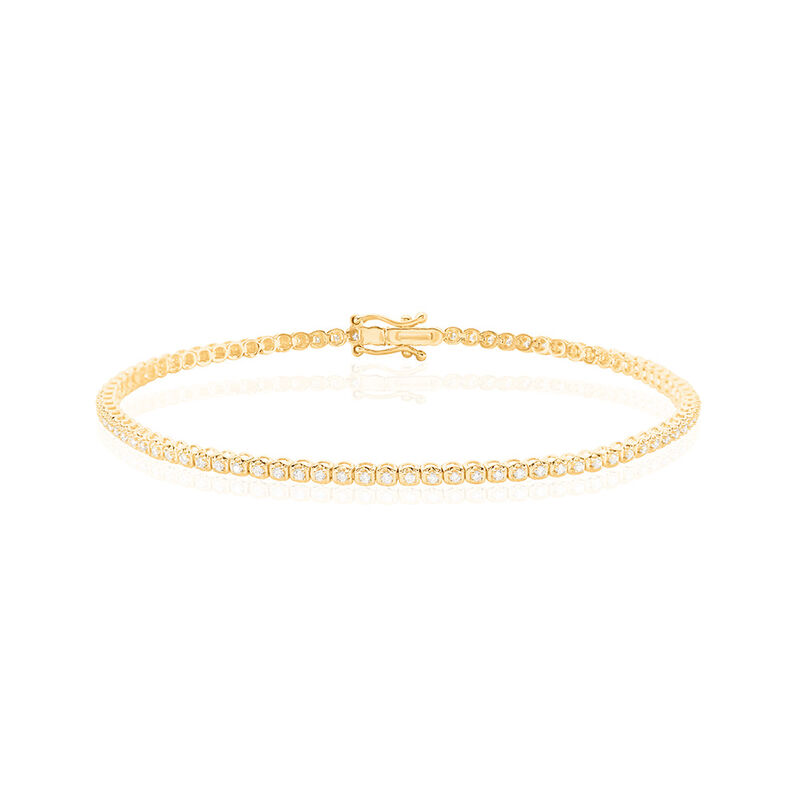 ZHURI Damen Armband Gold 585 (14 Karat) Diamant Wei&szlig; 0,5 ct - Armb&auml;nder Damen | OROVIVO