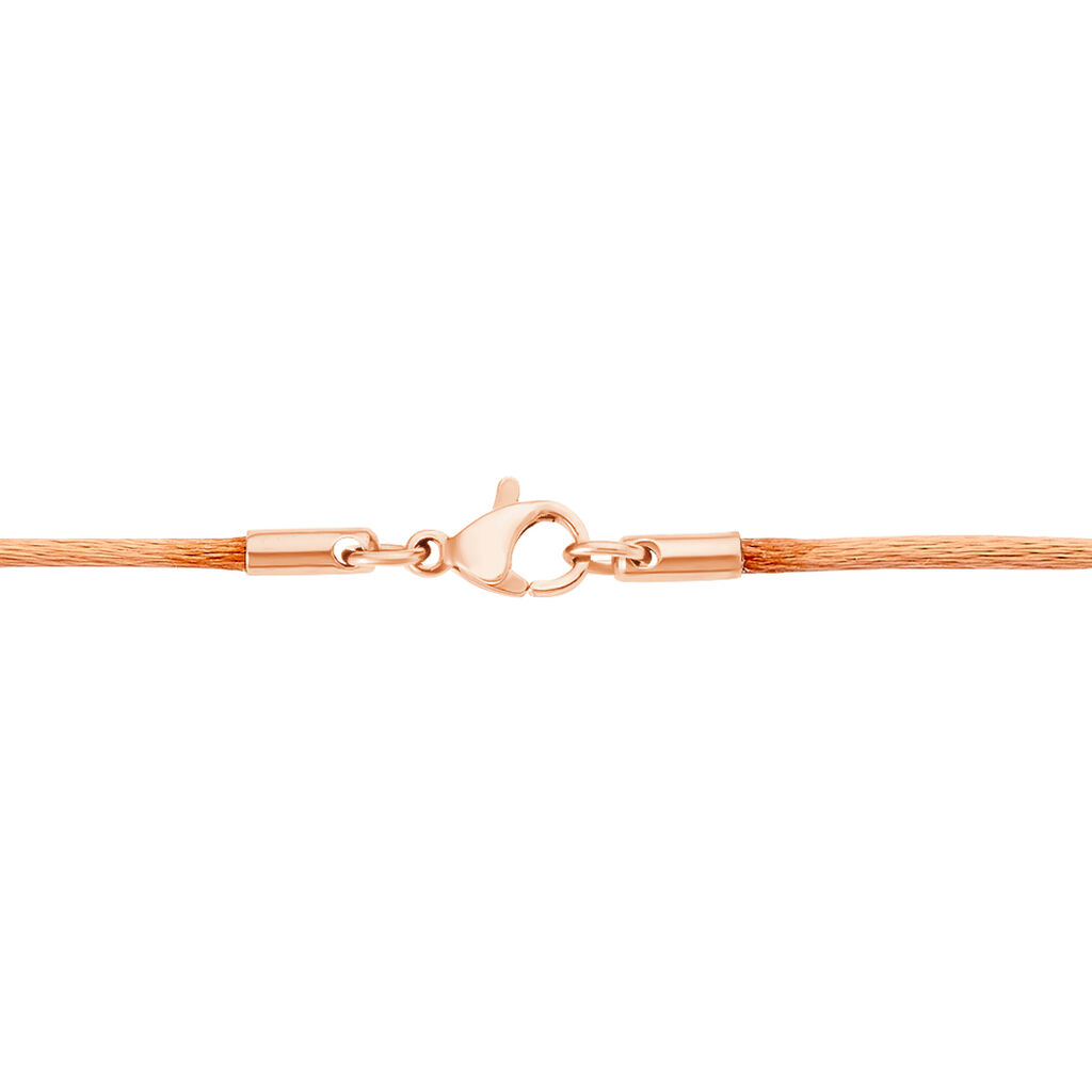 Damen Halskette Edelstahl Rosé Vergoldet Kristall - Halsketten Damen | OROVIVO