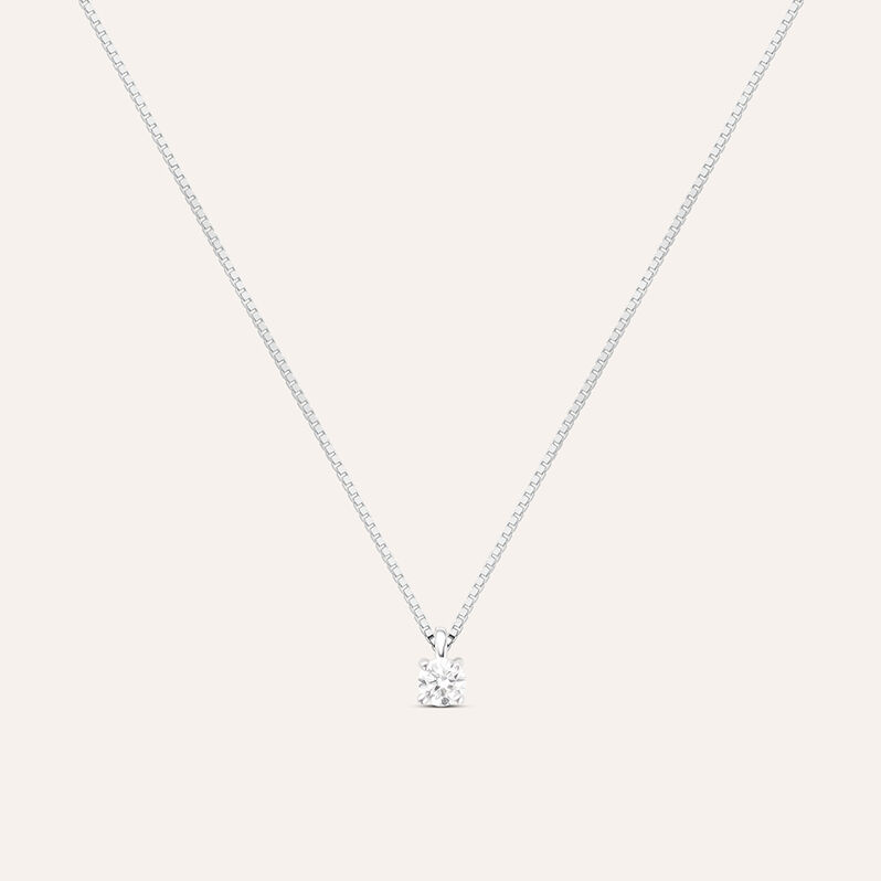 Collana Punto Luce Firmamenti Oro Bianco Diamante - Spannringe Damen | OROVIVO