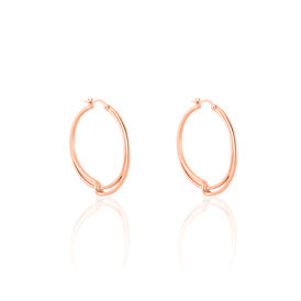 Damen Creolen Edelstahl Rosé Vergoldet  - Creolen Damen | OROVIVO