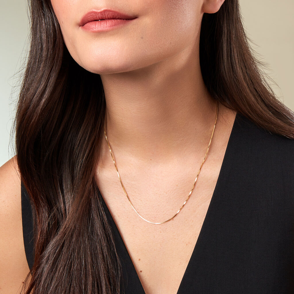 Unisex Kette Gold 585 4,5cm - Halsketten Unisex | OROVIVO