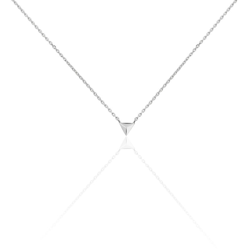 Collier Argent Rhodie Lipari Pyramide - Spannringe Damen | OROVIVO