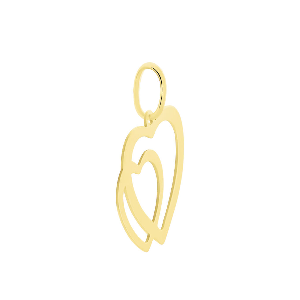 Herzanhänger Gold 375 Doppelherz - Schmuckanhänger Damen | OROVIVO
