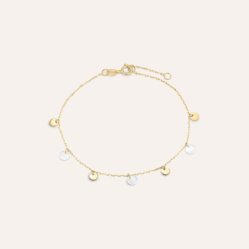 Bracciale Beverly Oro Giallo Madreperla - Spannringe Damen | OROVIVO