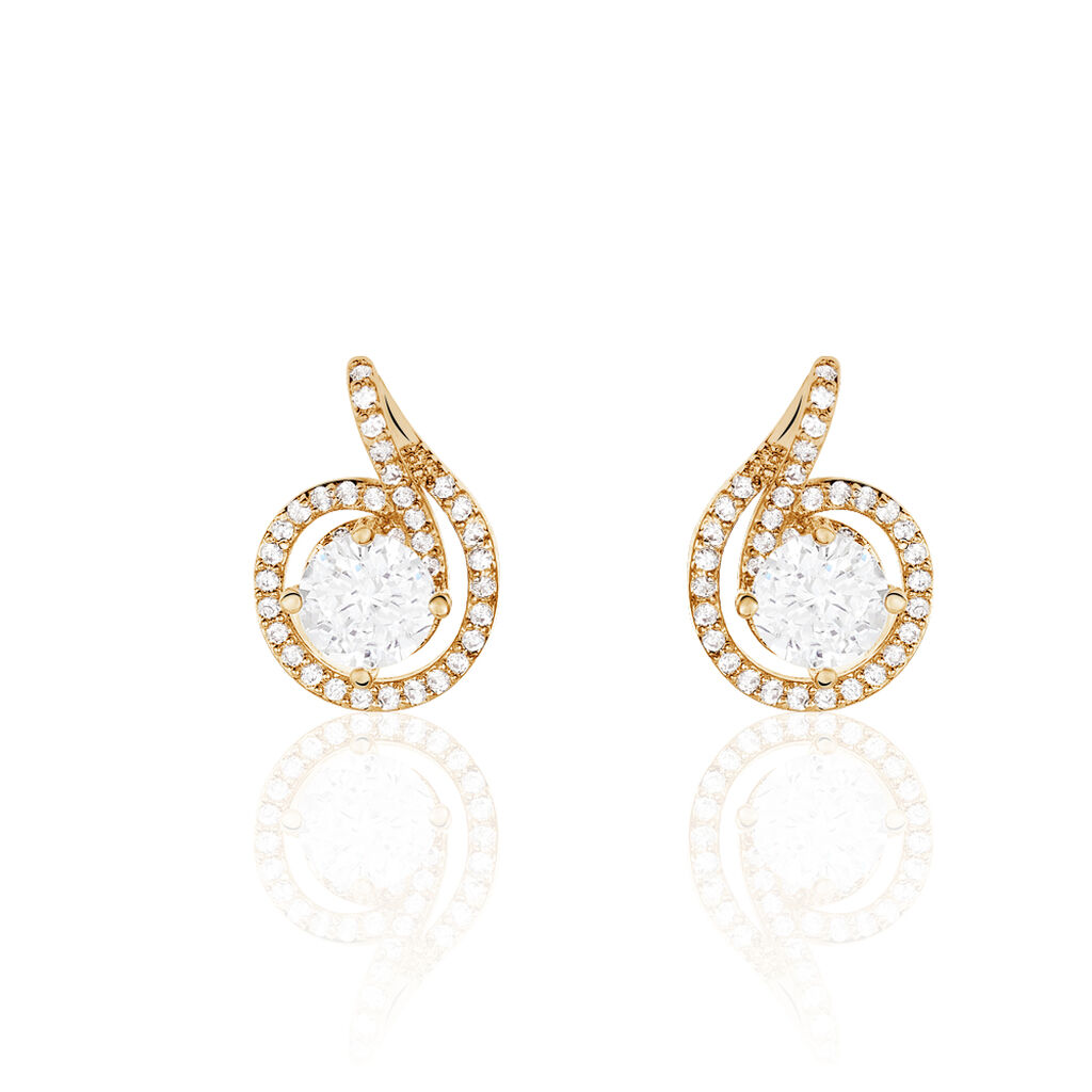 Boucles D'oreilles Plaque Or Florentina - Spannringe Damen | OROVIVO