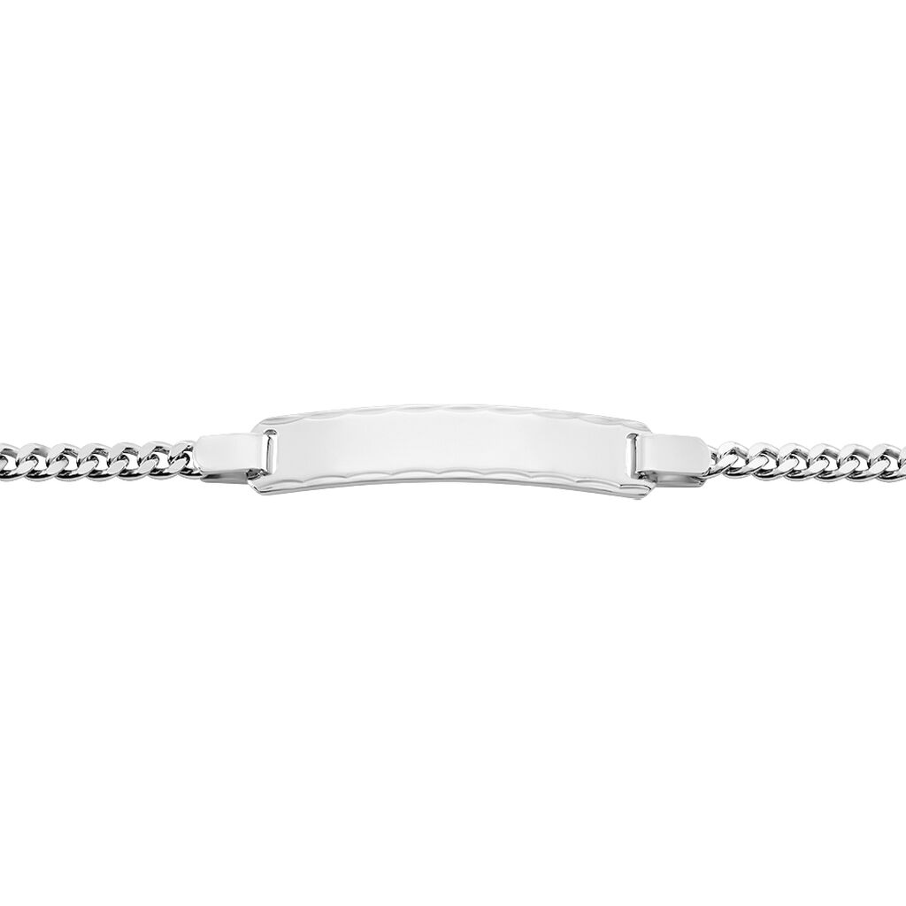 Damen ID Armband Panzerkette Silber 925 gravierbar - Personalisiertes Armband Damen | OROVIVO