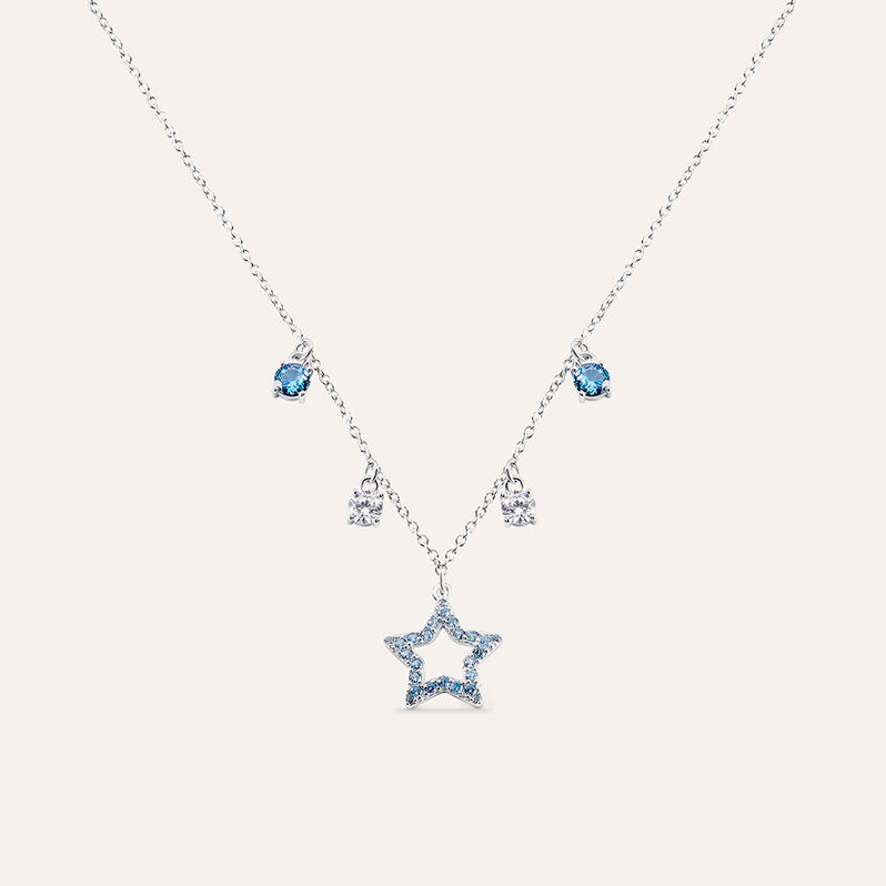 Collana Silver Rainbow Argento Rodiato Cubic Zirconia - Spannringe Damen | OROVIVO