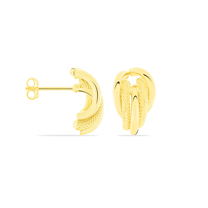 Damen Steckcreolen Gold 375  - Creolen Damen | OROVIVO