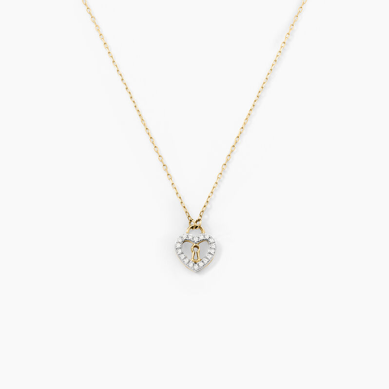Collier Luchetto Or Jaune Oxyde De Zirconium - Spannringe Damen | OROVIVO