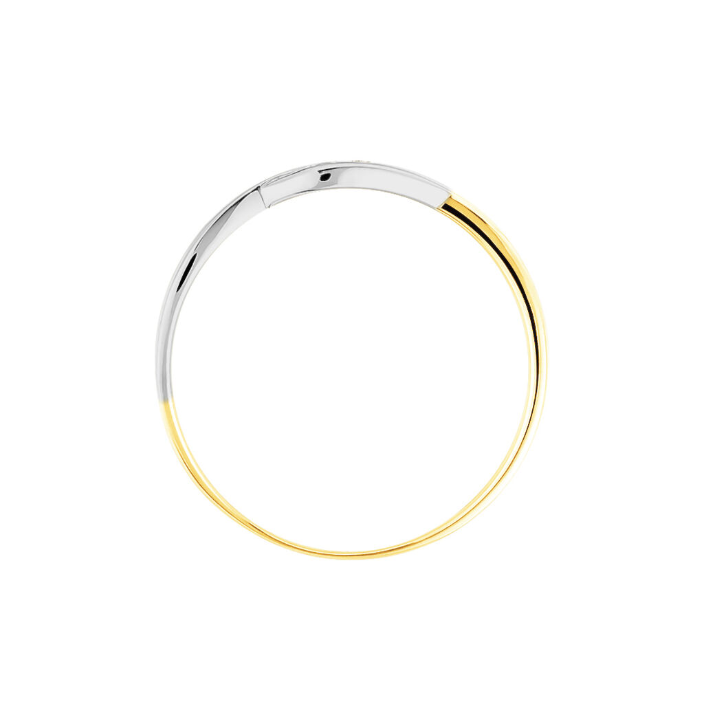 Bague Callie Or Bicolore Diamant - Spannringe Damen | OROVIVO