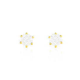 Damen Ohrstecker Gold 375 Zirkonia - Ohrstecker Damen | OROVIVO