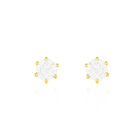 Damen Ohrstecker Gold 375 Zirkonia - Ohrstecker Damen | OROVIVO