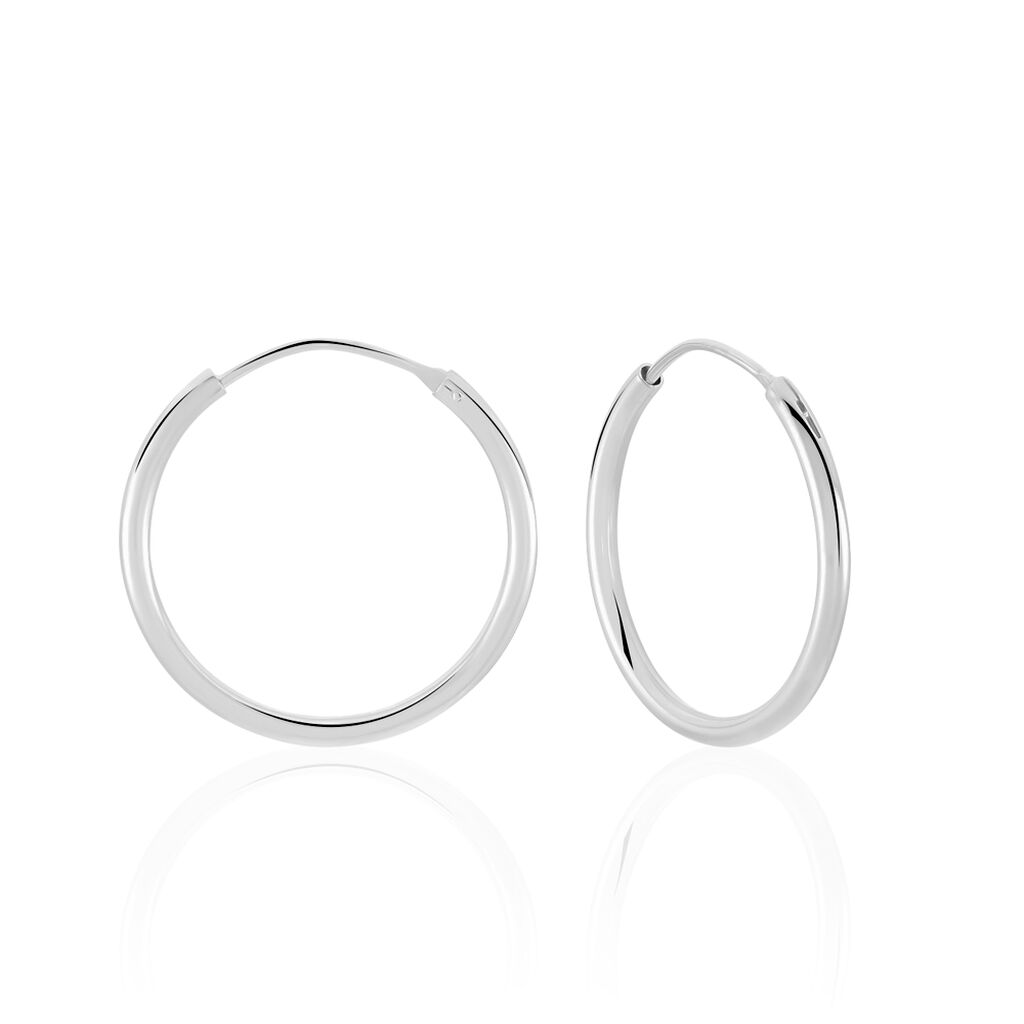 OLYMPIA FLEXIBLE Damen Creolen Silber 925, Creolen ohne Stein