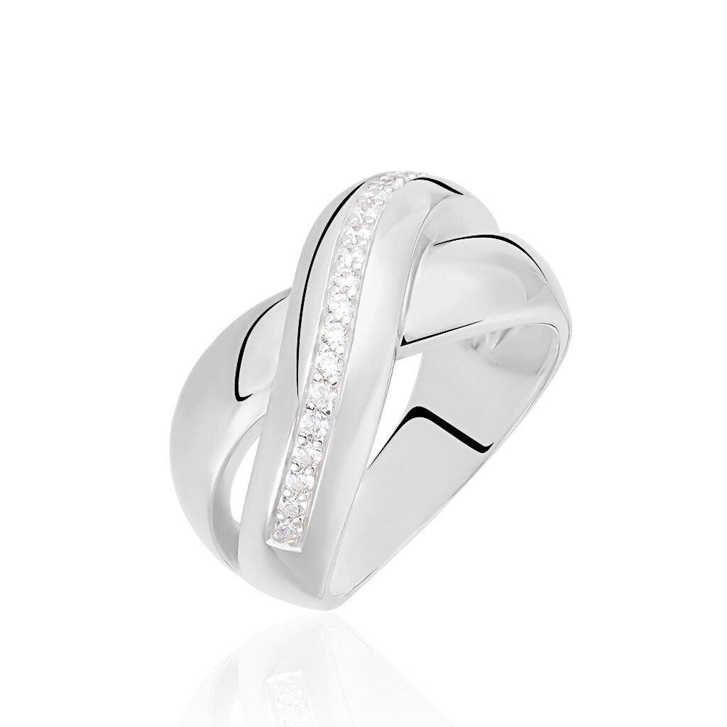 BEA Damen Ring Silber 925 Zirkonia Wei&szlig;